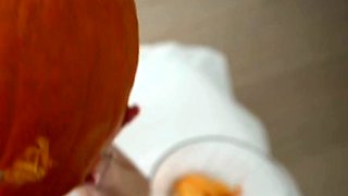 step sister didn't expect the halloween pumpkin game to go