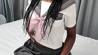 Black Pussy in Shibari Ropes Gets Used by Her White Teacher