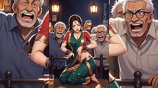 INDIAN slutty Babes Degraded & Ravaged by Ugly Fat Dirty Old Men IN THE BUS \u2013 Part 1