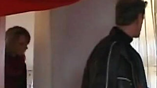 Sexy blonde girl foot fetish dominating