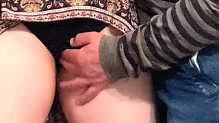 Old Stepdad Fingering Her Pussy