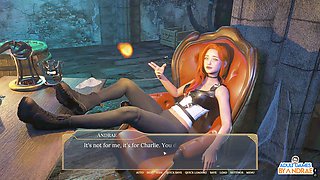 Sensational 3D deepthroat scene with intense gagging magic