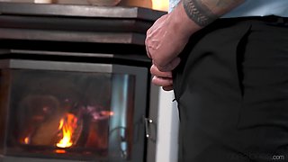 Glamour Maya Rose rides hard cock