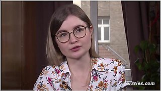 Student Teacher Emily Masturbates With Glass