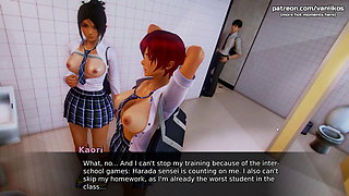 Waifu Academy - Perfect 18yo Virgin Athletic School Girl Orgasms And Squirts From Her First Fingering By Stranger - #14
