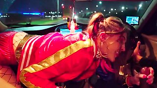 British Harley Quinn Hops On Black Boner