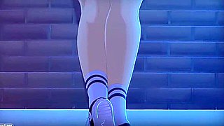 Cat Girl Sex In The Roof Top With Cat Boy And Car Toon