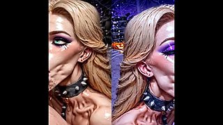 AI Dungeon Sluts 32: Pam The Pumpkin Slut Blowjob & Cum on Tits Fantasy