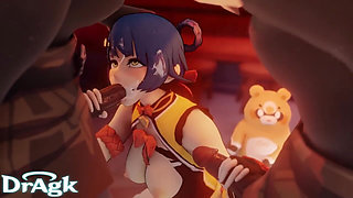 Xiangling Animation Compilation Genshin Impact Hilichurl Hentai Porn