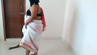 Indian Maid Fucked by Owner While Sweeping House