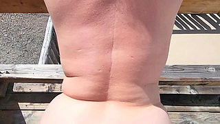 Cute Chubby Milf outdoors