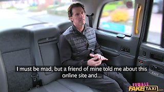 Lady fake cab - he finger rockets me over my taxi outdoors