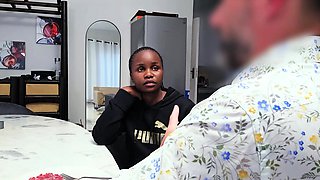 EBONY TEEN betrayed her BF for her NEW YORK dream