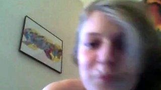 Blonde Teen Pleasures Herself with a Vibrator on Webcam