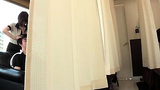 Asian teen does handjob n blowjob