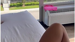 Masturbate In Front Of Public Window Hotel For Voyeur