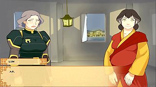 Katara shows off her curves in a mummy-themed hentai adventure