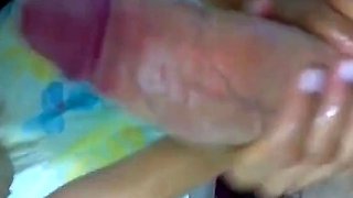 Blonde Amateur Gives a Thick Cock a Slobbery Treat