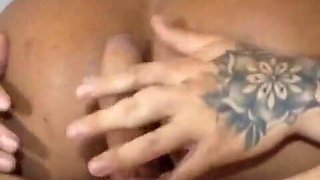 My sister-in-law's immense donk uses my pecker to sheer pleasure herself anally
