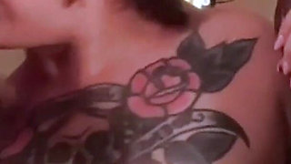 Sloppy Interracial Double BBC Blowjob