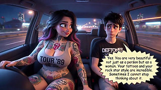 Rock Nights Ignite Deep Passion Between Concert Companions Leading to Unforgettable Intimacy (ai Generated)