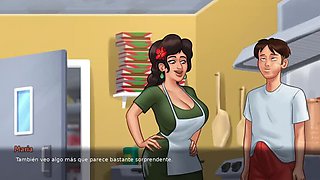 My horny stepmom wants rough kitchen sex - summertime saga hentai