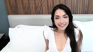 This Latina teen has a nice ass and perfect tits