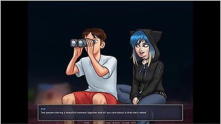 Eve Is Surprised By Anon's Huge Monster Dick - Summertime Saga Gameplay