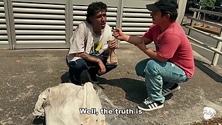 A Beggar From Bucaramanga Is Picked Up Off The Street By A Gay Man, Who Takes Him To A Motel Under The Pretext Of Helping Him, In Reality He Fucks Him With Sara Blonde