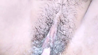 Pooja put her hand in wife's pussy and inserted cucumber, pussy and ass exploded