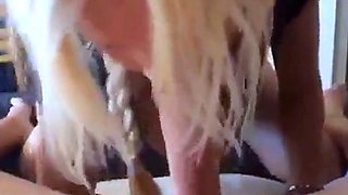 Blonde Swedish Amateur Gives Blowjob