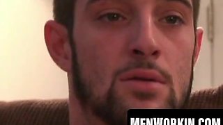 Uber-sexy amateur Ricky taunts man sausage and faps off solo