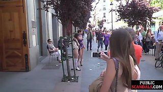 Mistress Milf Shows And Humiliates Public Naked Sub Outdoor