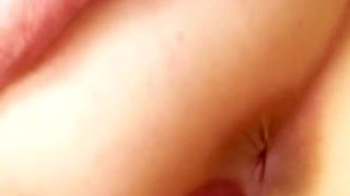 Blonde skinny teen lets step father fuck her when stepmother is away