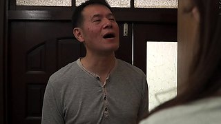Big boobs and young pussy for lucky old man