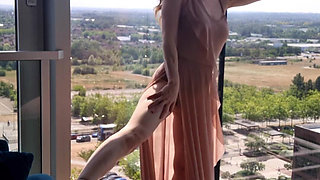 Ballet Stretching Makes Squirting MILF Horny
