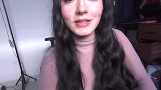Delicious hottie catches her stepdad watching porn and anal rides his dong