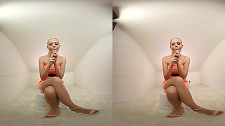 Blonde Babe Julie Parker With Her Toy - Petite Shaved Teen