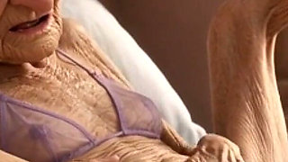 90 Year Old Mature Woman Has Multiple Orgasms in Bed with a Soaking Wet Pussy