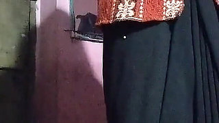 Desi Chudai, Lifting the Saree and Making the Ghore Standing and Sucking the Penis in the Mouth, Hindi
