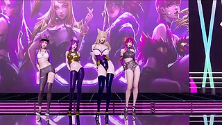 Curvy K-Pop idols pose and expose their bodies in AI-generated dance show