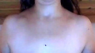 Playing with My Orange Bra and My Tits