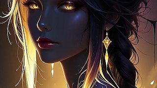 Void Empress Rising From Dark Matter with Golden Astral Threads Cosmic Fantasy Ai Art Slideshow