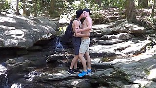 Gay couple went for a hike and a fuck