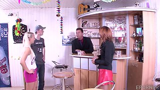 Swingers ignite wild passion in sultry, playful room heat