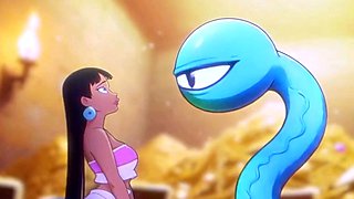 Curvy Ebony x Big Blue Tentas - Dangerous Treasure Hunt