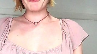 Blonde emo amateur solo masturbation