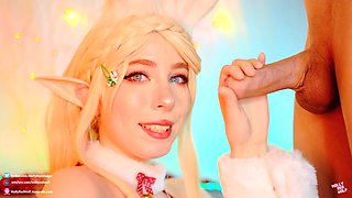 Cosplay temptress ignites sexually attractive passion with sultry charm