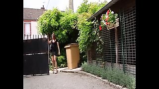 French babes Emy Russo take big dick anal threesome doggy style