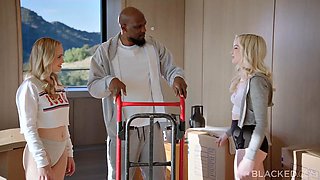 Blonde Morgan Gags on Jax Slayhers Massive BBC